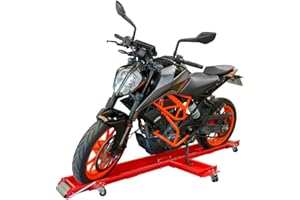 MECA24 Range Moto Rotatif - Chariot Moto -Déplace Moto pour Rangement Moto - Rail Rangement - capacité de Charge 567 kg