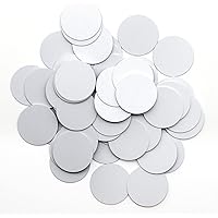 30 PCS NTAG215 NFC Tags, Round 25mm(1 inch) Blank NFC Cards,White NFC Cards 504 Bytes NFC 215 Tags,NTAG215 NFC Business Cards