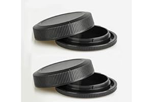 FANZR EOS RF Objektivdeckel und Objektivdeckel für Canon EOS R3 / R5 / R6 / EOS R / EOS RP weitere Canon RF Mount Objektive, 2 Stück
