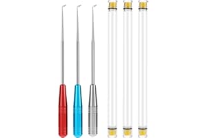 YQQYG Angelhaken Entferner 3 Stück, Edelstahl Angeln Aushaken Disgorger, Hakenlöser Angeln Tragbarer Angelhaken Entferner mit Aufbewahrungsrohr, Haken Entferner Angeln für Hackenlöser Angelzubehör