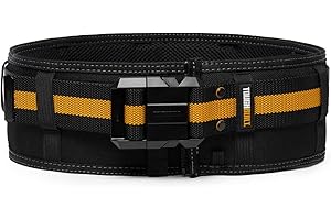 ToughBuilt - Padded Belt Heavy Duty Buckle/Back Support - Zip-Off Padding Extension, Customizable Belt Length, Comfortable Padding, Compatible with All ClipTech Pouches - (TB-CT-41P-UK)
