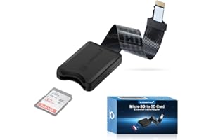 LANMU Micro SD to SD Card Extension Cable,Micro SD Card Adapter Extender Male to Female Converter for Ender 3 Pro/Ender 3/Ender 3 V2/Ender 5/Monoprice Mini/Anet A8 3D Printer/Raspberry Pi (15cm)