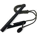 Ember Rock XXL Firesteel Fire Starter - Huge Survival Ferrocerium Rod 152mm x 12.7mm - Paracord Lanyard with Multi Tool Scrap