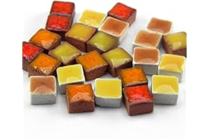 ALEA MOSAIC Mini Mosaiksteine 5x5mm, 1000 Stück, mix orange, MXOR