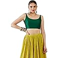 Soch Women's Satin Solid Sleeveless Regular Fit Blouse