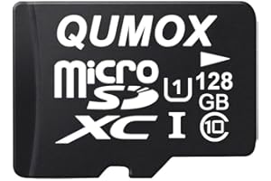 QUMOX 128GB MICRO SD MEMORY CARD CLASS 10 UHS-I 128 GB 128Go Go carte mémoire HighSpeed Write Speed 30Mo/S read speed upto 80Mo/S