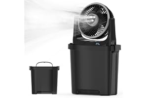 EasyAcc Portable Air Cooler Fan,20000mAh Battery 116Hrs,7000ML Water Tank,Misting Camping fan 3 Spray Mister,Remote, 3-in-1 Fan for Home, Bedroom, Kitchentchen,Outdoor