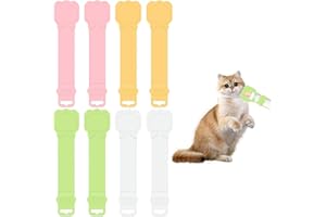 YSDYY 8 Morceaux De Cuillères À Aliments pour Chats, Cuillères À Pression De Chats, Cuillère en Plastique, Facile À Nettoyer, Fournitures pour Animaux De Compagnie.