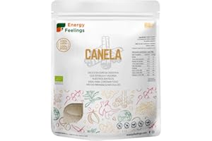 Energy Feelings Canela De Ceylan En Polvo Ecológica | Especia 00% Natural Orgánica | Canela De Ceilán Molida | Vegana | Sin Gluten | Sin Lactosa | Antioxidante