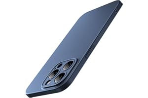 ‎JETECH JETech Szczupły Etui dla iPhone 15 Pro Max 6,7 Cala z Obiektywem Aparatu Pełna Osłona Ochrona, Ultra-Cienka Lekka Matowe Zakończ Minimalistyczna Ochronna Osłona Telefonu (Tytan Błękitny)