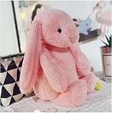 GIFT-Sleeping Friend Long Ear Bunny Plush Rabbit 65 cm Pink