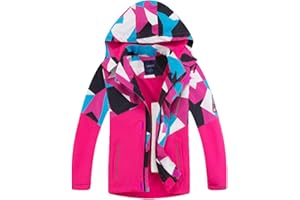 LAUSONS Kids Fleece Lined Raincoat Camo Waterproof Jackets