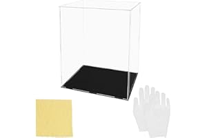 Belle Vous Vitrina Expositora de Acrílico Transparente – 25 x 20 x 30 cm - Expositor Metacrilato Grande a Prueba de Polvo para Figuras de Acción, Juguetes, Mini Figuras, Coleccionables y Modelos