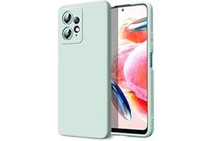Byvuwiay Funda para Xiaomi Redmi Note 12 4G, Silicona Líquida Silicona Ultra Protectora Antichoque Case para Xiaomi Redmi Note 12 4G - Menta