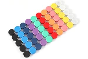 ZDZBLX 40 pezzi 10 colori Calamite Frigorifero, Magneti Frigo, Calamite Potenti, Calamite Piccole Colorate, Carino Tonde Magnete, Calamita Potente, per Frigo, Lavagne, Calendari, Piastre Magnetiche