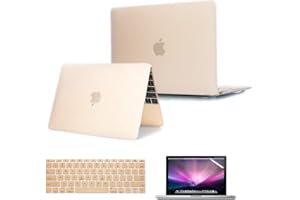 Se7enline Compatible with 12 inch Macbook Case Cover Model A1534/A1931 Plastic Hard Case Cover for Macbook 12-inch Retina Display, Keyboard Protector, Clear LCD Screen Protector, Transparent Clear