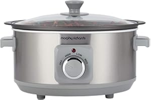 Morphy Richards Sear&Stew 3.5L 460018EE Cuiseur lent acier inoxydable (brossé)