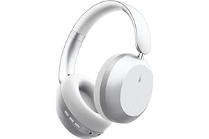 WENTRONIC Y05 Bluetooth Headphones Wireless Over Ear with Microphone 48 Hours Playtime, High Sound Quality Foldable Soft Earpads Earphones for Travel - Silver