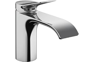 hansgrohe Vivenis Grifo monomando de lavabo 80 sin vaciador automático, cromo, 75012000