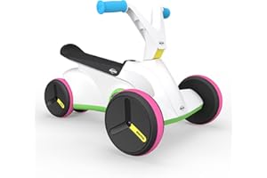 Berg GO Twirl Correpasillos y Bicicleta Sin Pedales Multicolor | 4 Ruedas Estables | Silencioso Interior | Juego Lateral | Diseño Ergonómico | Juguete Bebé 10-30 Meses