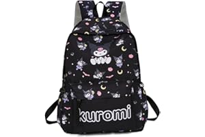 YCVBCY Zaino Kuromi Cartoni Animati, Spallacci Regolabili Adatto a Ragazzi e Ragazze