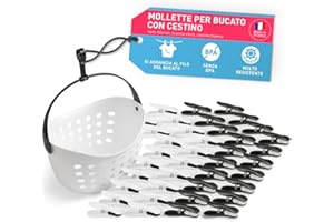 culiclean Mollette morbide con cestello (40 pezzi con cestello/bianco-nero, cesto bianco)