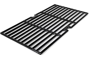 Somagic Grille de Cuisson en Fonte émaillée pour Barbecue à gaz 3 brûleurs
