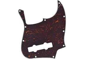 Dopro Médiator de basse jazz 5 cordes J pour Fender américaine/mexicaine 5 cordes Jazz Bass Rouge tortue