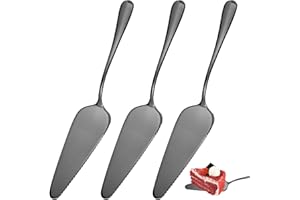 UTMACH 3 Pièces Pelle a Ggateau Pelle à Tarte en Acier Inoxydable pour Fête Restaurant Cuisine Mariage (Noir)