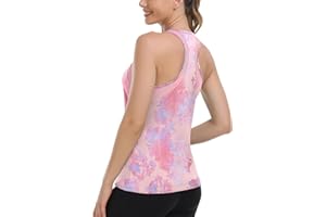 WOWENY Canotta Donna Sportiva Camicie Fitness Canotta da Allenamento per Palestra, Allenamento Senza Maniche, Jogging, Corsa, Yoga, Schiena in Rete Traspirante, Confortevole