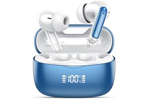 DBASNE AI Translation Earbuds Real Time with Audio and Video Calls, 164 Language/7 Translation Modes Translator Earbuds Bluetooth 5.4 with APP, 48H AI Ear Buds Translator Device for Business/Learning, Blue