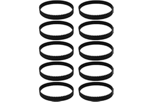 ‎LT EASIYL LT Easiyl 10 Stück 142-2GT Zahnriemen Teilungslänge 142 mm Breite 6 mm 71 Zähne 2M 2GT Synchron-Zahnriemen 3D-Drucker Antriebsriemen Schwarz