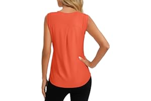 Dawnrole Débardeur de Sport Femme Fitness Running Workout Chemises sans Manches