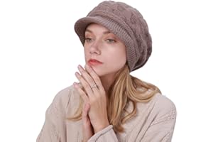 Rayson Gorro de Punto Mujer Sombrero de Cálido Invierno Elegante y Respirable Boina Adecuado para el Ocio al Aire Libre y La Protección Solar