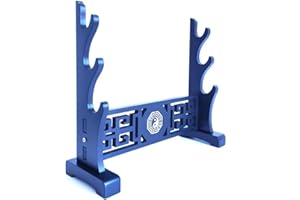 DELUFU Supporto per spada, supporto da tavolo in velluto imbottito Kata.n, supporto per spada Tan.to Samu.rai, spada laser, spada laser per cosplay Tanjirou (3 tavoli)