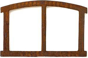 Antikas Eisenfenster | Gusseisenfenster ca. 40 x 28 cm | Auch als Stallfenster & Garagenfenster