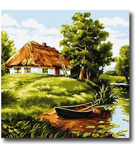 VERVACO Kreuzstich-Set 'Lila Fee', Ca. 23x36 Cm, Komplett Mit Garn & Stoff, Für Erwachsene