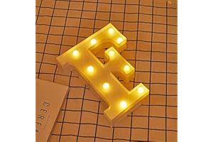 Jandei - Luminous Letters, Decorative Numbers with LED Light Warm Tone 3000K, 22cm height, Battery Operation. Ambient Night Lights for Home, Shop Windows, Celebrations. (F)