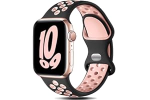 Gulemfy Kompatibel mit Apple Watch Armband - Sportarmband 44mm 42mm 45mm 49mm 38mm 40mm 41mm, Atmungsaktiv Silikon Armband Kompatibel mit iWatch Series Ultra SE/8/7/6/5/4/3/2/1 Herren Damen