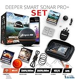 smartphone gps glonass galileo beidou Deeper Pro Plus + Deeper Smart Sonar Pro + Plus Set Wifi + GPS + Smartphone Halterung + Night Fishing Cover + Case