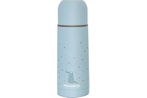 Miniland Miniland - Termo para Líquidos, Acabado Gomoso, Azul, 350 ml