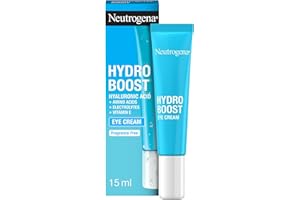 Neutrogena Hydro Boost Contorno de Ojos (15 ml), crema para el contorno de ojos hidratante con Ácido Hialurónico, Aminoácidos y Vitamina E, crema anti ojeras y bolsas