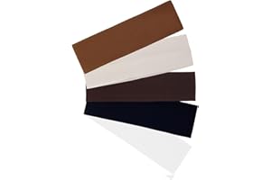 tiyiyok Bandeau Cheveux Femme, Ensemble de 5 Pièces, Bandeau Cheveux Femme Sport,Running Sport Yoga élastique Neutre Accessoires Cheveux, Bande Unique (5×20cm)
