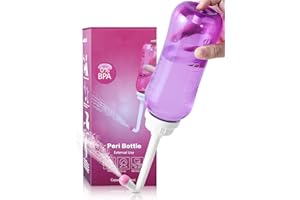 PROPODUSCHE Douche fesses portable bidet - Douche popo 500 ml - Douche vaginale avec 2 buses - Avec bouton peri bouteille bidetlity - Douche intime - Femme - Violet