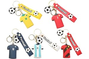 Tkcumwcz Portachiavi Calcio, Portachiavi Pallone da Calcio, Portachiavi da Calcio per Bambini, Mini Portachiavi di Calcio per Regalo per Feste