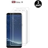 AMNIE [3 Stück Panzerglas für Samsung Galaxy S8, Anti-Kratzen, Anti-Öl, 9H Härte, HD, Anti-Bläschen, Panzerglasfolie Displayschutzfolie inkompatible mit Samsung Galaxy S8