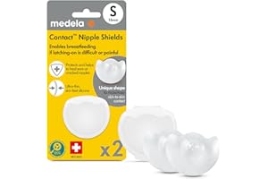 Medela Paracapezzoli Contact in Silicone, Design Morbido e Sottile, Senza BPA, 1 Confezione con 2 Paracapezzoli (20 mm) e Custodia