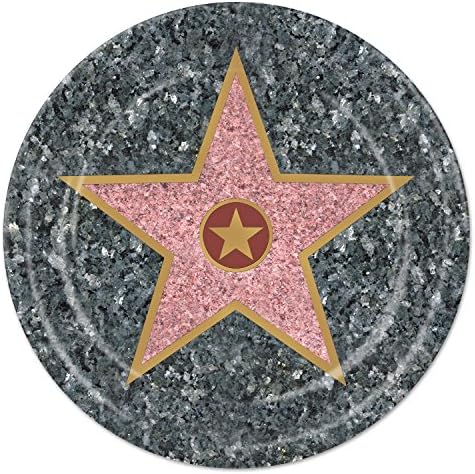 8 Hollywood Star Plates - 18cm