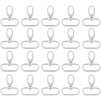 20x Drehbare Karabinerhaken 4x3,2 Cm – 360° Trigger Snap, Aus Zinklegierung, Für Schlüssel, Hundeleinen & DIY