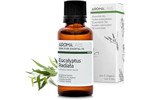 Eucalipto Radiata BIO (Eucalyptus radiata) - 30 mL - Aceite Esencial Quimiotipado y Certificado AB - Salud respiratoria - Aroma Labs